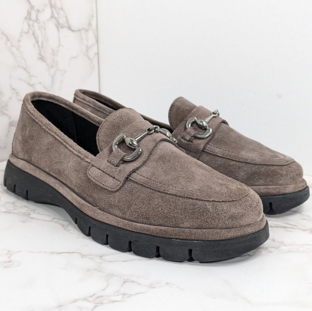 NWT FLEXX CHIC TOO GRAPHITE SUEDE BIT LOAFER SZ 6.5 - Picture 2 of 8